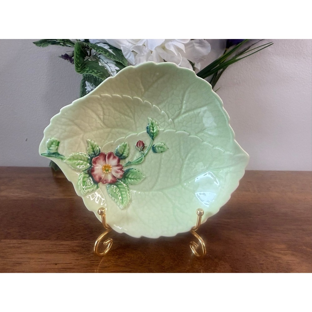 Vintage Carlton Ware Australian Design Leaf Trinket Dish Hand Painted‎ Floral